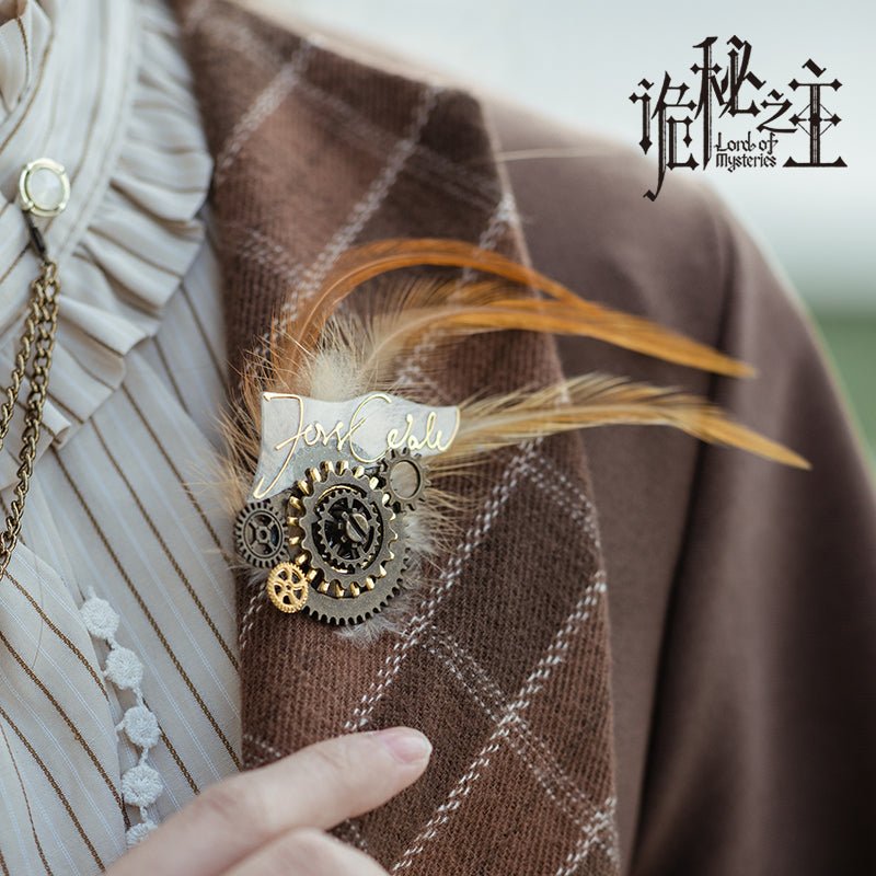 Lord of the Mysteries | Fors Wall's Gear Feather Brooch Mr.Yi's Steamland - FUNIMECITY