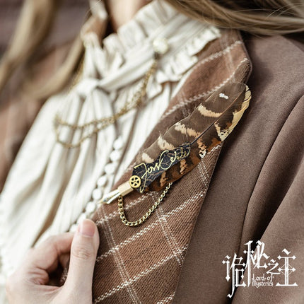 Lord of the Mysteries | Fors Wall's Quill Brooch Mr.Yi's Steamland Brooch - FUNIMECITY