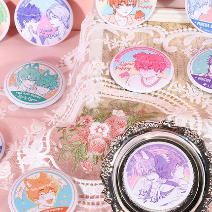 Lying Puppies Will Be Eaten | Vc Milk Topping Series Badge Blind Box Yuan Gu Dong Man Anime Goods - FUNIMECITY 