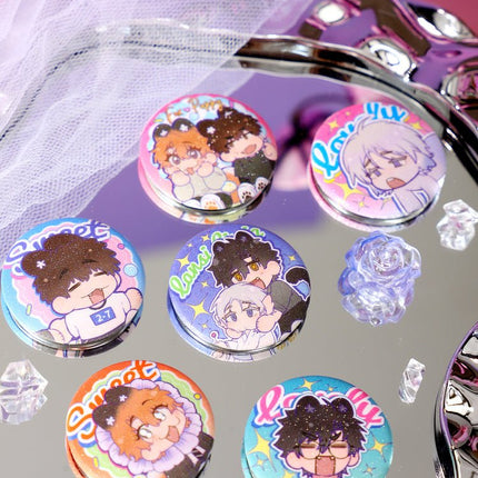 Lying Puppies Will Be Eaten | Xue Gao Dou Dou Series Chibi Badge Set Yuan Gu Dong Man Anime Goods - FUNIMECITY 