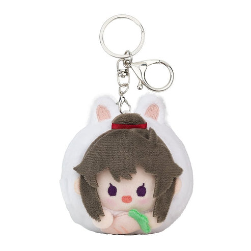 Mo Dao Zu Shi Anime Plush Doll, Sitting Style Bunny Character Figure, Polyester Fiber, 15cm, Desktop Ornament Collectible