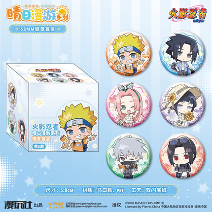NARUTO | Qing Ri Man You Series Badge & Polaroid Blind Box Man Wan She Anime Goods - Funimecity 