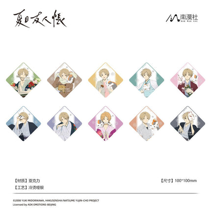 Natsume’s Book of Friends | Badge & Coaster & Acrylic Stand Blind Box Nan Man She Anime Goods - Funimecity 