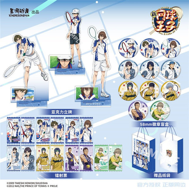 New Prince Of Tennis | Random Badge & Stand Figure & Holographic Ticket Xing He Dong Man Anime Goods - FUNIMECITY 