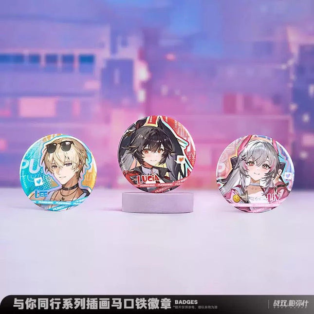 Punishing: Gray Raven | Yu Ni Tong Xing Series Badge Set Li Ting Anime Goods - FUNIMECITY