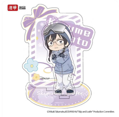 Skip and Loafer | Badge & Holographic Ticket & Acrylic Stand Figure MANCOOL Anime Goods - FUNIMECITY