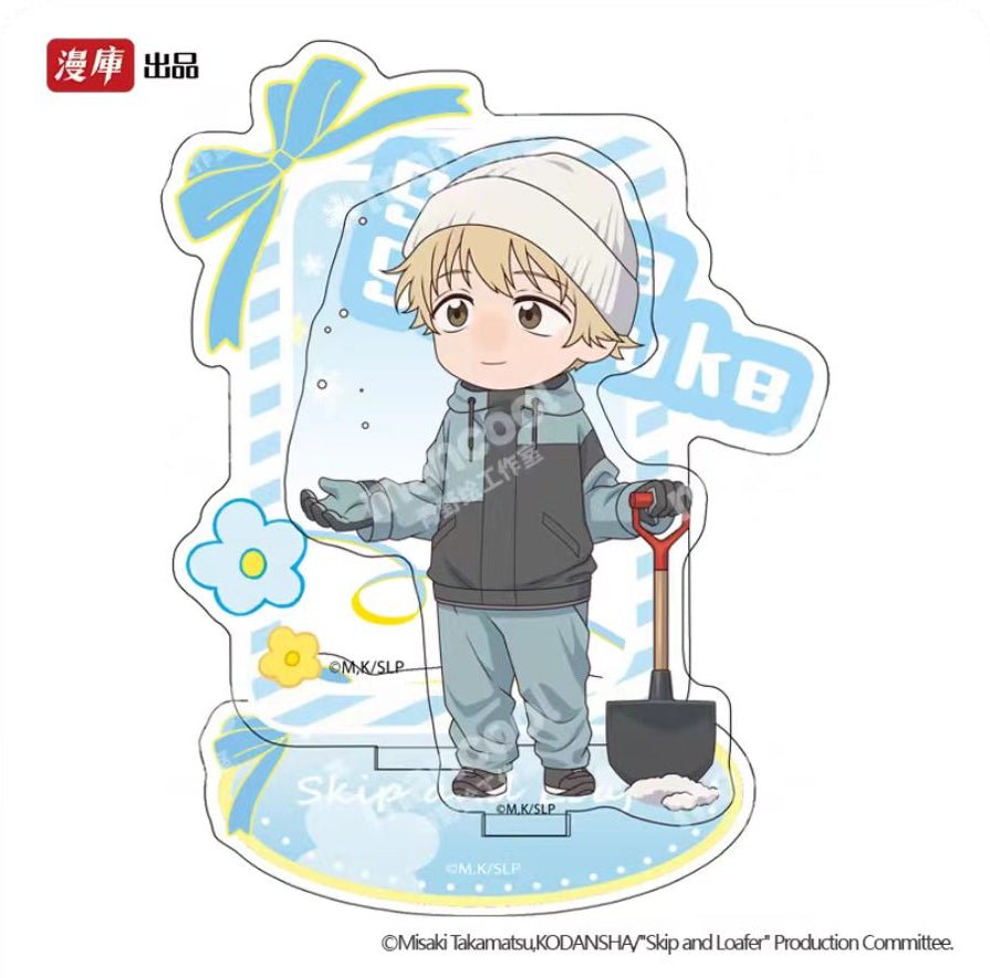 Skip and Loafer | Badge & Holographic Ticket & Acrylic Stand Figure MANCOOL Anime Goods - FUNIMECITY