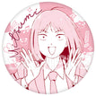校服&表情系列 / Badge-Xiao Fu-Iwamura Mitsumi (58mm)
