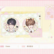 与猫&比心&绒绒系列 / Badge Set-Bi Xin (75mm)