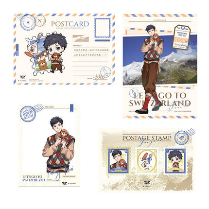 The King's Avatar | Traveling Around Switzerland Series Postcard Set Yue Wen Anime Goods - Funimecity 