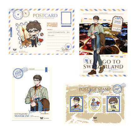 The King's Avatar | Traveling Around Switzerland Series Postcard Set Yue Wen Anime Goods - Funimecity 