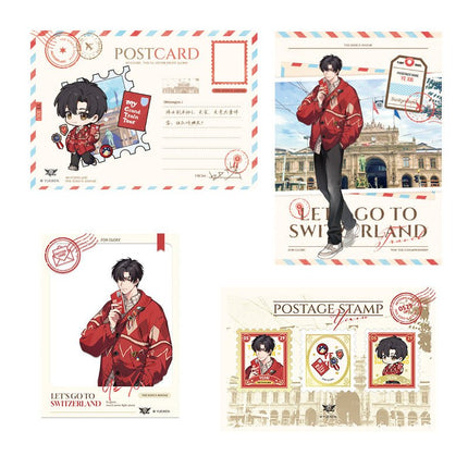 The King's Avatar | Traveling Around Switzerland Series Postcard Set Yue Wen Anime Goods - Funimecity 