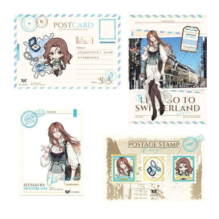 The King's Avatar | Traveling Around Switzerland Series Postcard Set Yue Wen Anime Goods - Funimecity 
