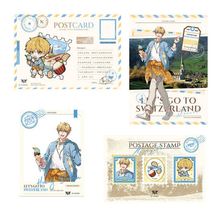 The King's Avatar | Traveling Around Switzerland Series Postcard Set Yue Wen Anime Goods - Funimecity 