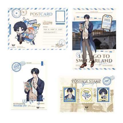 The King's Avatar | Traveling Around Switzerland Series Postcard Set Yue Wen Anime Goods - Funimecity 
