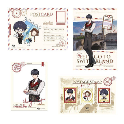 The King's Avatar | Traveling Around Switzerland Series Postcard Set Yue Wen Anime Goods - Funimecity 