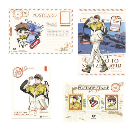 The King's Avatar | Traveling Around Switzerland Series Postcard Set Yue Wen Anime Goods - Funimecity 