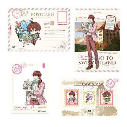 The King's Avatar | Traveling Around Switzerland Series Postcard Set Yue Wen Anime Goods - Funimecity 