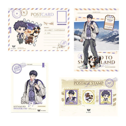 The King's Avatar | Traveling Around Switzerland Series Postcard Set Yue Wen Anime Goods - Funimecity 
