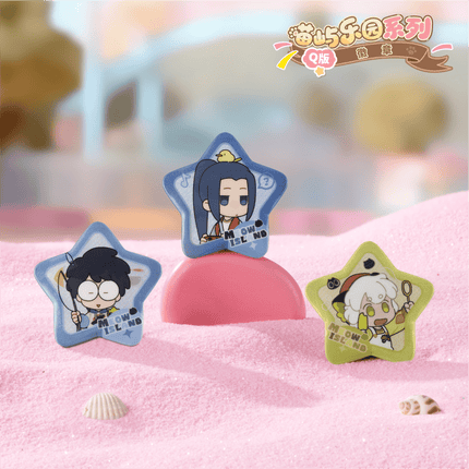 The Legend of Hei | Miao Yu Le Yuan Series Chibi Badge Blind Box Ci Yuan Tan Mi Anime Badge - Funimecity 