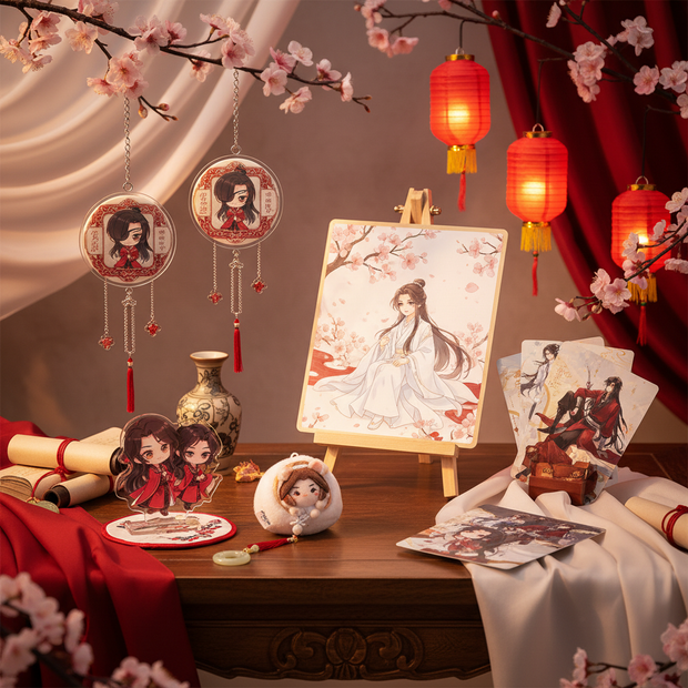 Tian Guan Ci Fu Lucky Bag - Romantic Themed Display