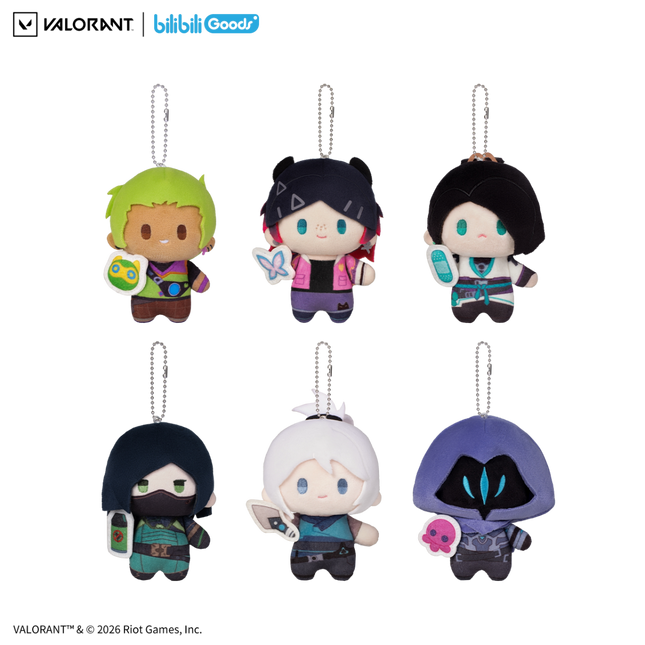 Valorant | Plush Doll & Charm & Metal Pin Blind Box Set Bilibili Anime Goods - Funimecity 