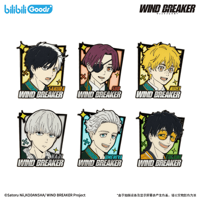 WIND BREAKER | Feng Zhi Shou Hu Series Metal Pin & Charm Blind Box Bilibili Anime Goods - FUNIMECITY