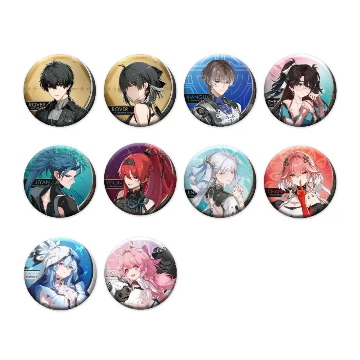 Wuthering Waves | Gong Ming Zhe Series Badge Set Li Ting Anime Goods - FUNIMECITY