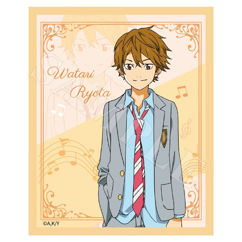 Your Lie in April | Badge & Charm & Shikishi Board & Necklace Set XINGHEDONGMAN Anime Goods - FUNIMECITY Your Lie in April - Xing He - Shikishi Board - Watari Ryouta