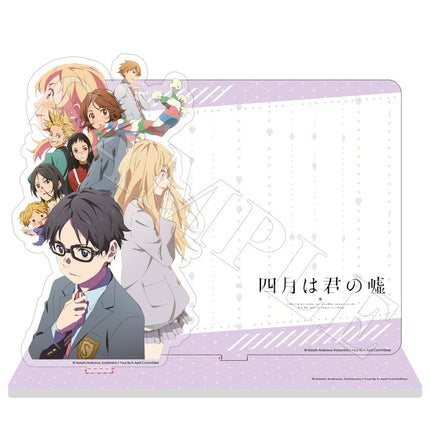 Your Lie in April | Miyazono Kaori Badge & Charm & Acrylic Stand Figure & Quicksand Standee Set XINGHEDONGMAN Anime Goods - FUNIMECITY Your Lie in April - 宫园薰 - Acrylic Stand Figure - C