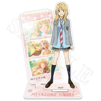 Your Lie in April | Miyazono Kaori Badge & Charm & Acrylic Stand Figure & Quicksand Standee Set XINGHEDONGMAN Anime Goods - FUNIMECITY Your Lie in April - 宫园薰 - Acrylic Stand Figure - Xiao Fu