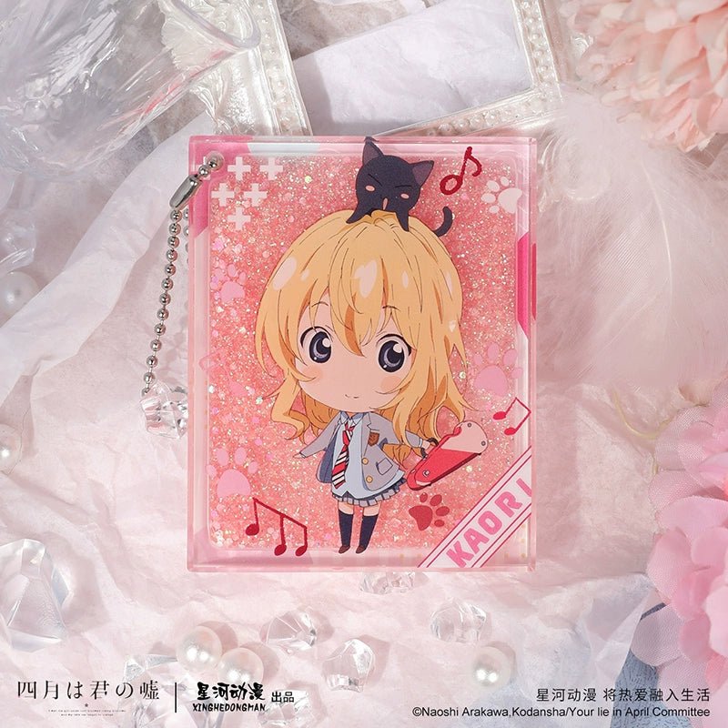 Your Lie in April | Miyazono Kaori Badge & Charm & Acrylic Stand Figure & Quicksand Standee Set XINGHEDONGMAN - FUNIMECITY Your Lie in April - 宫园薰 - Badge - Xiao Fu