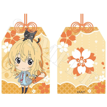 Your Lie in April | Miyazono Kaori Badge & Charm & Acrylic Stand Figure & Quicksand Standee Set XINGHEDONGMAN Anime Goods - FUNIMECITY Your Lie in April - 宫园薰 - Chibi Amulet