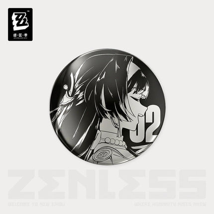 Zenless Zone Zero | Shi Guang Tiao Pin Series Acrylic Charm & Steel Mirror Badge Jue Qu Ling Anime Goods - Funimecity 