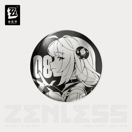 Zenless Zone Zero | Shi Guang Tiao Pin Series Acrylic Charm & Steel Mirror Badge Jue Qu Ling Anime Goods - Funimecity 