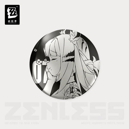 Zenless Zone Zero | Shi Guang Tiao Pin Series Acrylic Charm & Steel Mirror Badge Jue Qu Ling Anime Goods - Funimecity 