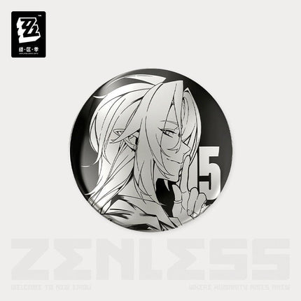 Zenless Zone Zero | Shi Guang Tiao Pin Series Acrylic Charm & Steel Mirror Badge Jue Qu Ling Anime Goods - Funimecity 
