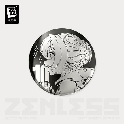 Zenless Zone Zero | Shi Guang Tiao Pin Series Acrylic Charm & Steel Mirror Badge Jue Qu Ling Anime Goods - Funimecity 
