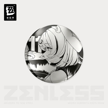 Zenless Zone Zero | Shi Guang Tiao Pin Series Acrylic Charm & Steel Mirror Badge Jue Qu Ling Anime Goods - Funimecity 
