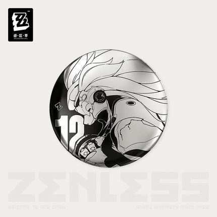 Zenless Zone Zero | Shi Guang Tiao Pin Series Acrylic Charm & Steel Mirror Badge Jue Qu Ling Anime Goods - Funimecity 