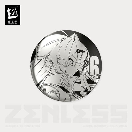 Zenless Zone Zero | Shi Guang Tiao Pin Series Acrylic Charm & Steel Mirror Badge Jue Qu Ling Anime Goods - Funimecity 
