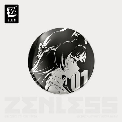 Zenless Zone Zero | Shi Guang Tiao Pin Series Acrylic Charm & Steel Mirror Badge Jue Qu Ling Anime Goods - Funimecity 