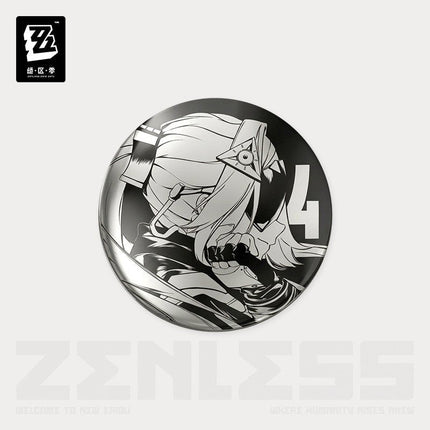 Zenless Zone Zero | Shi Guang Tiao Pin Series Acrylic Charm & Steel Mirror Badge Jue Qu Ling Anime Goods - Funimecity 