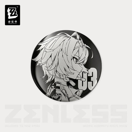 Zenless Zone Zero | Shi Guang Tiao Pin Series Acrylic Charm & Steel Mirror Badge Jue Qu Ling Anime Goods - Funimecity 