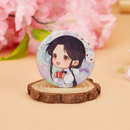 Heaven Official's Blessing | Tian Guan Ci Fu Yao Ye Hua Jian & Wu Hou Mei Gui Badge Set BEMOE Anime Goods - FUNIMECITY