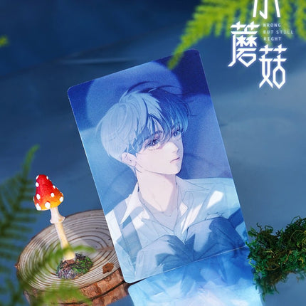 Little Mushroom | 3D Lenticular Card & Badge & Quicksand Standee Set omodoki- FUNIMECITY