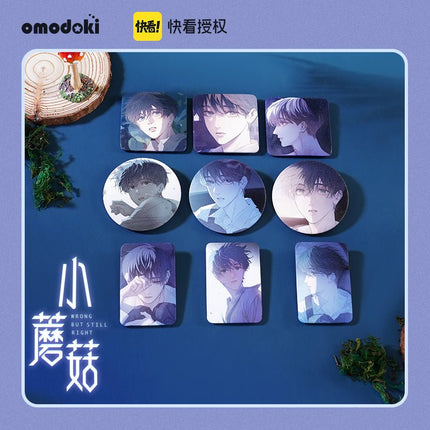 Little Mushroom | 3D Lenticular Card & Badge & Quicksand Standee Set omodoki- FUNIMECITY