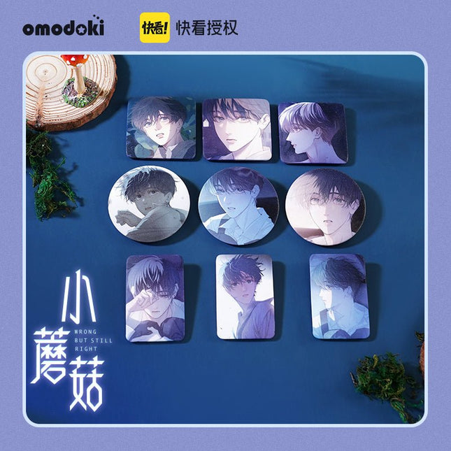 Little Mushroom | 3D Lenticular Card & Badge & Quicksand Standee Set omodoki- FUNIMECITY
