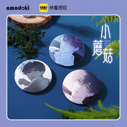 Little Mushroom | 3D Lenticular Card & Badge & Quicksand Standee Set omodoki- FUNIMECITY