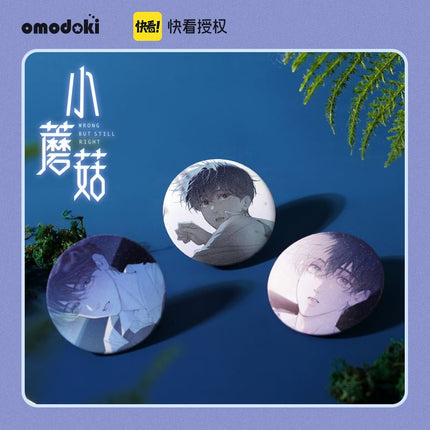 Little Mushroom | 3D Lenticular Card & Badge & Quicksand Standee Set omodoki- FUNIMECITY